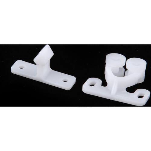 White ABS Plastic Caravan Roller Catch Cabinet Door Drawer Ball Latch Closing Lock Door Roller