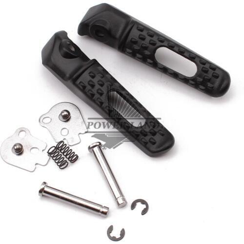 Free Shipping Brand New 1pair Black Motorcycle Rear Aluminum Rider Insert Foot Rest Pedal Footpeg For Honda CBR1000RR CBR600RR