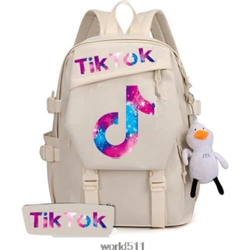 Brand Tik Tok Backpack Women Men School Bags for Teenage Boys Back Pack Large Capacity Tik Tok Teen Bagpack birthday Gift