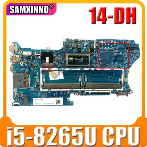 For Hp Pavilion X360 Convertible 14-DH Laptop Motherboard With SRFFX i5-8265U L51133-601 L51133-001 18742-1 448.0GG02.0011 DDR4