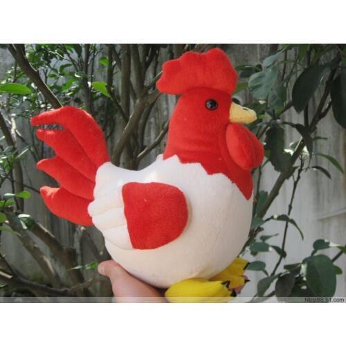 Larggest toy 45x40cm colourful cock plush toy soft pillow surprised birthday gift b4808