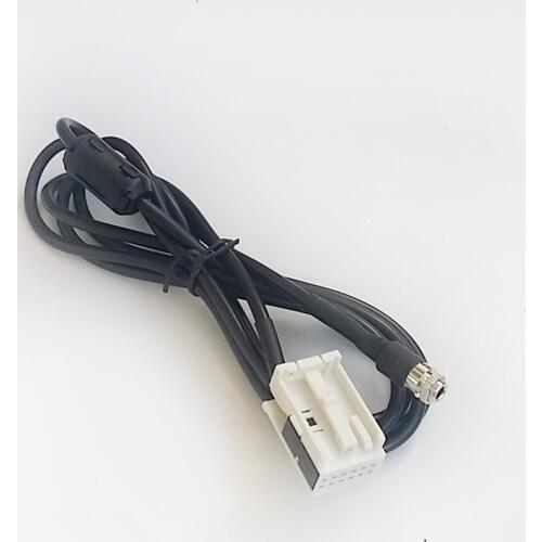 Biurlink RCD510 RCD310 RCD310 PLUS AUX-IN Cable Wire Adapter 12Pin Rear Port For Volkswagen Passat B6 B7 Golf Polo