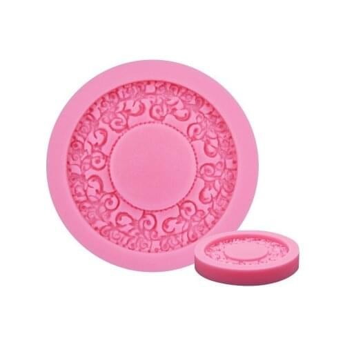 Round Garland Shape 3D Silicone Lace Fondant Cake Mold Chocolate Mold Cake Decorating Tools E626