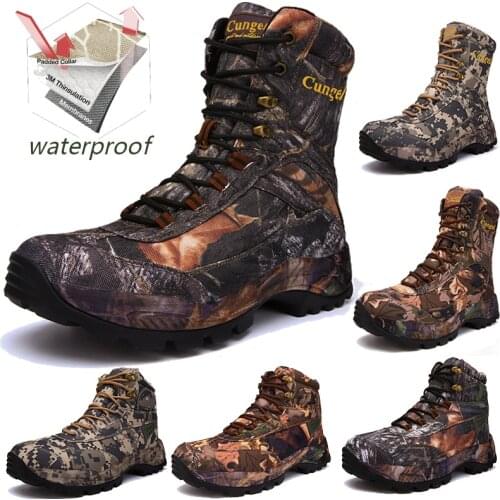 Hot Style Camouflage Men Hiking Shoes Winter Outdoor Walking Hiking Boots Mountain Sport Boots Climbing Sneakers Hunting Boots