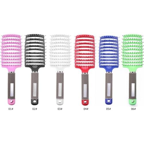 Girls Hair Scalp Massage Comb Bristle Curly Hairbrush Hairdressing Styling Tools Hair Brushes Girls Ponytail Comb