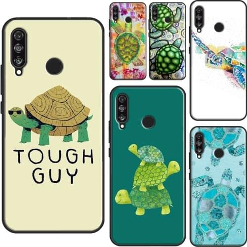 Cute Sea Turtle Case For Huawei P20 Lite P40 P30 Pro P Smart Z 2019 Nova 5T Honor 10 X Lite 10i 8X 9X 8A