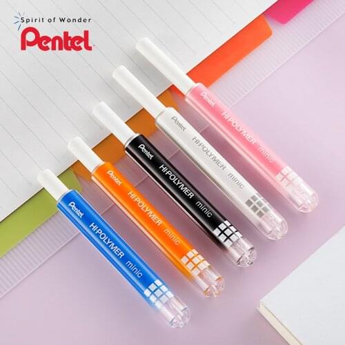 Pentel Eraser ZE82 Mini Lipstick Push-pull Retractable Interchangeable Core for Students To Erase Clean Minic Without PVC