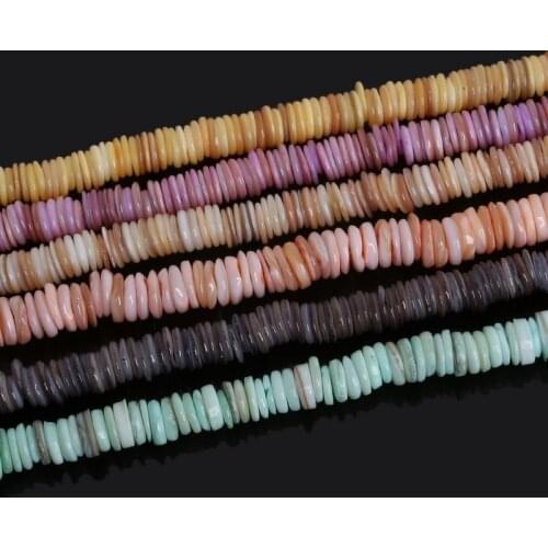 Zone Beads Fashion Natural Sea Shell Chip Beads Dia.9mm, thickness 1-2mm, 39cm/strand for DIY necklace bracelet Jewelry & Craft