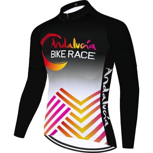 2021 proteam ANDALUCIA uniforme ciclismo hombre summer spring quick dry Bike wear Bicycle Shirt men jersey ciclismo