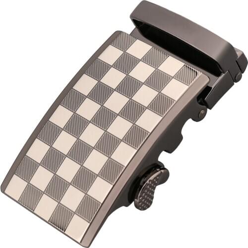 New Guan Pin Genuine Mens Belt Head, Belt Buckle, Leisure Belt Head Business Accessories Automatic Buckle Width 3.5CM G155-7777