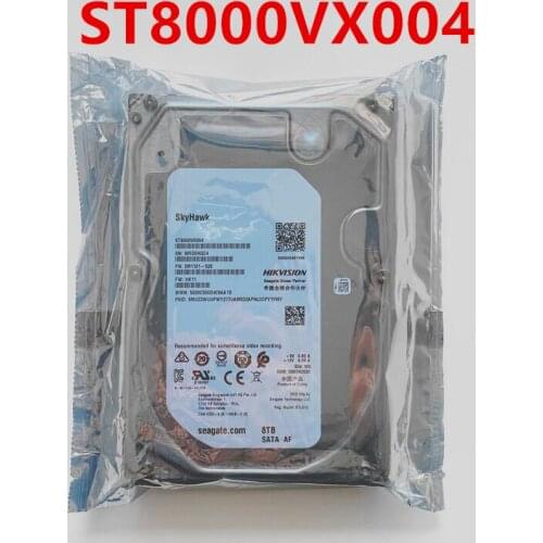 New HDD For Hikvision 8TB 3.5" 7200RPM SATA 6 Gb/s 256MB For Internal HDD For Monitoring HDD For ST8000VX004