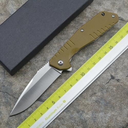 NEW Tuan Yu Flipper folding knife D2 blade G10 handle Outdoor camping hunting pocket fruit knives EDC tools