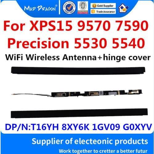 NEW WiFi Wireless Antenna+hinge cover For Dell XPS15 9570 7590 Precision 5530 5540 M5530 M5540 0T16YH 08XY6K 01GV09 1GV09 0G0XYV