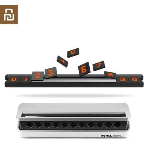 Original Bcase Tita Flip Type Car Temperary Parking Phone Number Card Plate