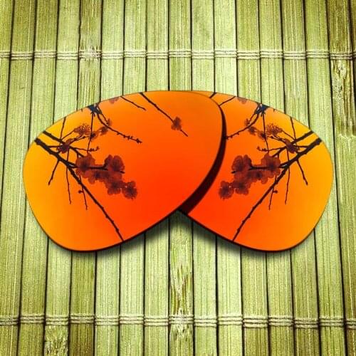 Polarized Replacement Lense For-Oakley Warden Sunglasses Frame True Color Mirrored Coating - Fire Red Color Options