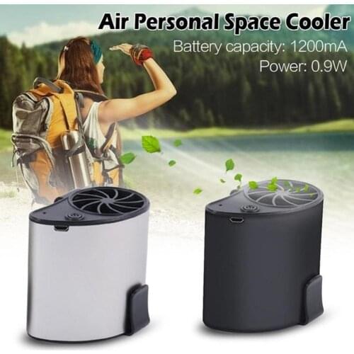 Portable Waist Hanging Air Cooling Fan Outdoor Camping Hiking Climbing Cooler Waist hanging and small, easy to carry, very