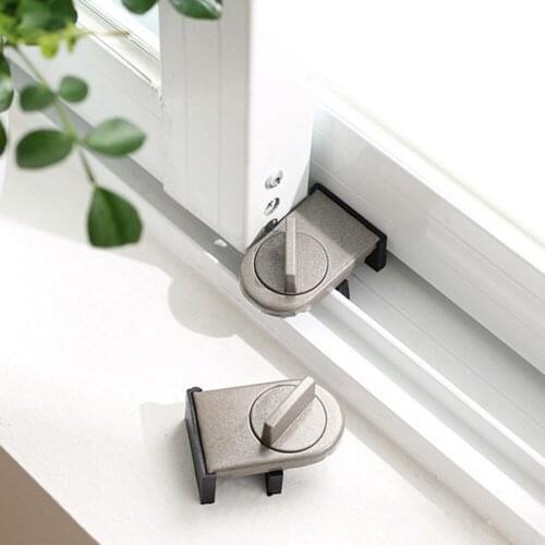 Adjustable Anti-theft Window Lock Door Security Guard Mobile Household Protection Lock for Baby Safety Restrictor