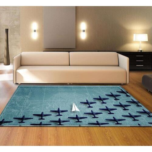 Modern 3D printing Carpets Cartoon Animal Bedroom Kids Play Mat Soft Flannel Memory Foam Big Area Rugs Carpet for Living Room