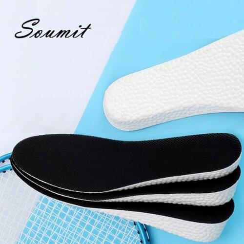 Memory Foam Sport Insole for Women Men Hight Increase Running Shoes Pad Heighten Lift Insert Taller Breathable Foot Care Cushion