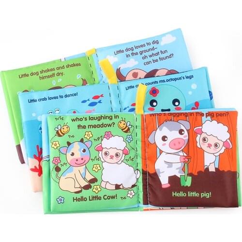 Cloth Baby Book Intelligence Development Educational Toy Soft Cloth Learning Cognize Books For Kids Quiet Book