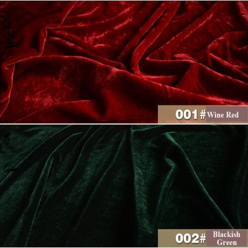 2017 Hot Sale Europe Style Evening Dress Velvet Fabric South Korea Pleuche Velvet Fabric