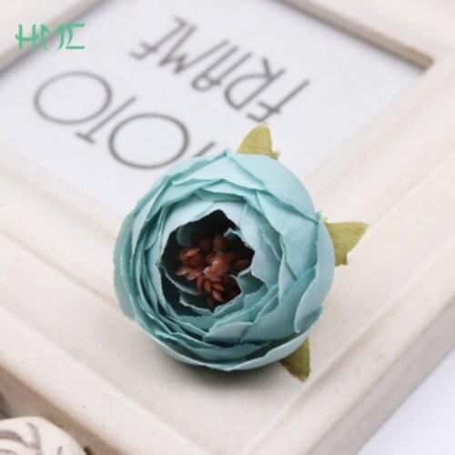 High Quality 10pcs Peony Flower Head Silk Artificial Flower For Wedding Decoration DIY Flower Garland Crafts