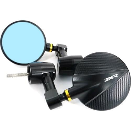 For KAWASAKI Ninja ZX-6R ZX-7R ZX-9R ZX-10R ZX-12R Ninja ZX-14/R ZZR1400 Motorcycle Rear View Side Mirror Handle Bar End Mirrors
