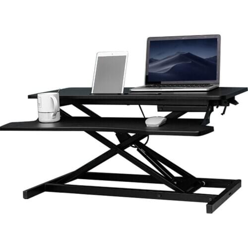 ZH-2 Adjustable Height Sit Stand Table Foldable Laptop Computer Table Lifting Computer Table For The Sedentary Strong Bearing