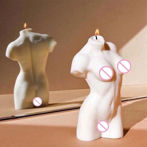 Female Body Shape Candle Mould Woman Torso Form Wax Mold Molds For Candle Body