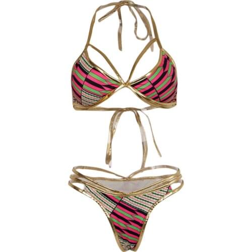 Womens Bikini Set Bandage Padded Bra Brazilian Swimwear Swimsuit Bathing