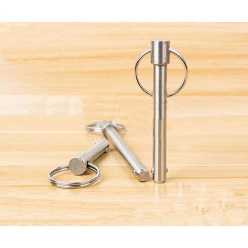 1pcs M8 Double wave beads Spring lock Fixed pin diameter 8mm Springs extruded Ring ball head locking stainless steel 10-100mm L