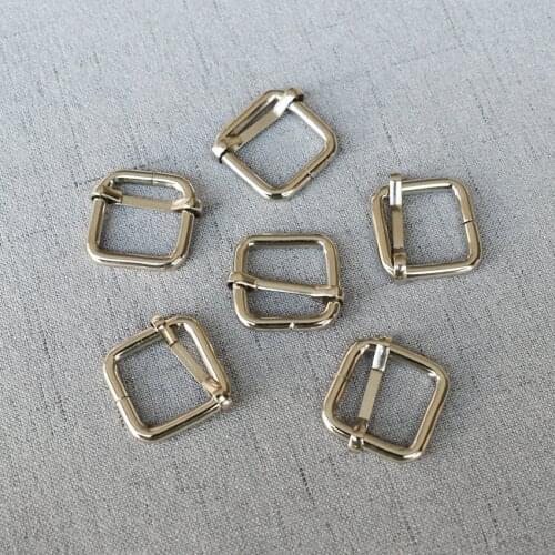 100 Pieces 20mm Silver Metal Slider Tri-glide Buckle use for Bag Strap Clasp Handbag Web Belt Adjust Round DIY Leather Accessory