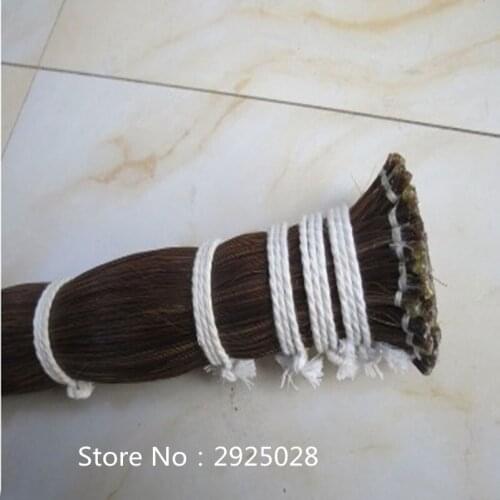 500g 80-85cm brown color natural Mongolia horsetail violin bow hair Free Shipping