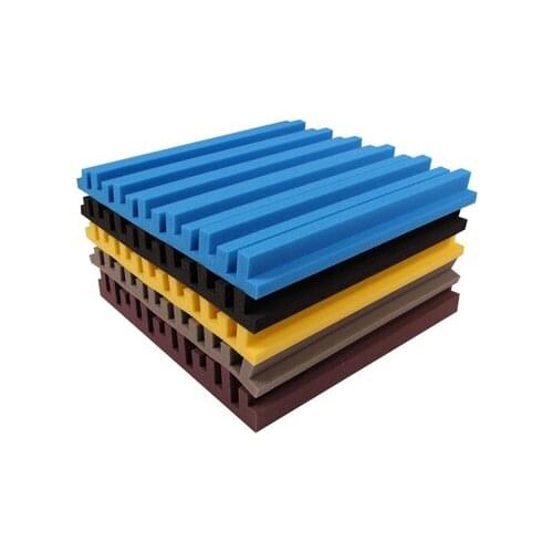 6/12/24Pcs Soundproof Sponge Drum KTV Room Studio Acoustic Foam Panels Absorption Treatment Polyurethane Wall Sound Foam Sticker