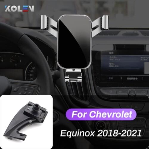 Car Mobile Phone Holder For Chevrolet Chevy Equinox 2018 2019 2020 2021 GPS Gravity StandNavigation Special Bracket Accessories