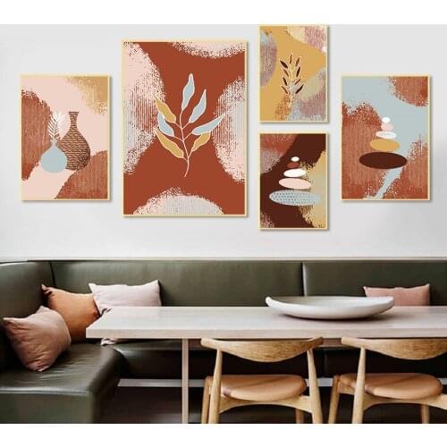 Bohemia Abstract Vase Wall Art Prints Printed Hand Draw Canvas Painting Best Gifts Posters and Pictures for Bedroom Home Decor