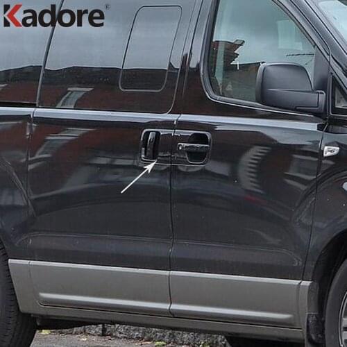 For Hyundai Grand Starex H-1 i800 2018-2020 Chrome Trim Side Door Handle Bowl Cover Trims Car Decoration Exterior Accessories