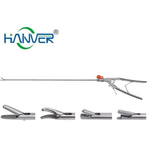 Surgical Instruments Laparoscopy Needle Holder Auto-reset Clamp Line