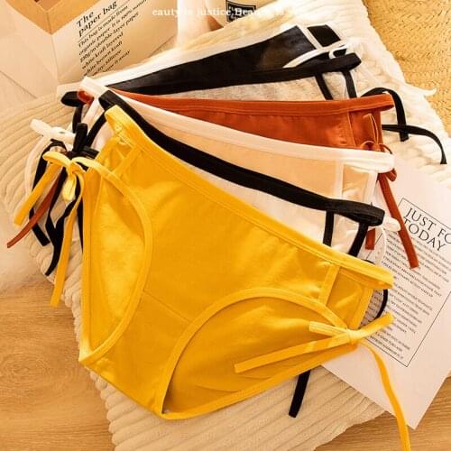 Cotton Underwear Women Sexy Panties Japanese Style Bandage Seamless Period Panties Comfortable Lingerie Student Briefs