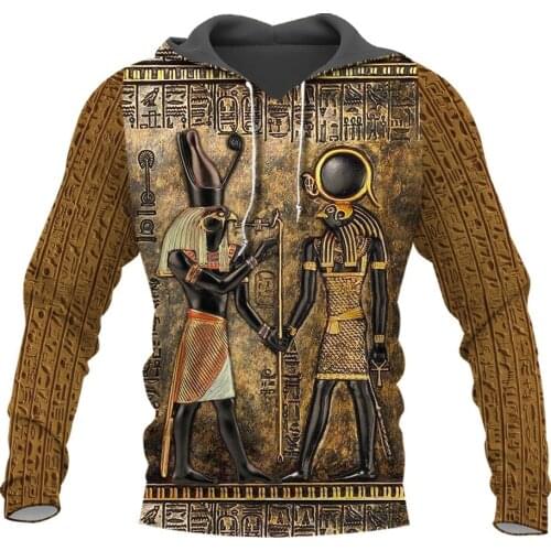 Ancient Egypt Anubis 3D All Over Printed Hoodie For Men And Women Casual Vintage Streetwear Pullover Casual Funny Hoodies A-536