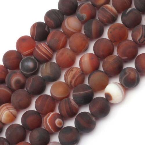 Round frost Sardonyx agates beads natural tone beads DIY spacer beads for jewelry making strand 15" wholesale