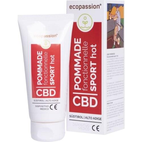 POMMADE ECOPASSION fonctionnelle SPORT HOT 100 ml-Medical device is a medical device, to warm up the muscles before physical activity and relieve muscle tension and a sense of fatigue after physica