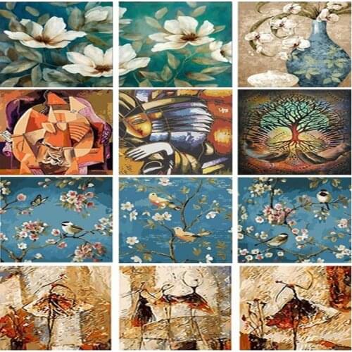 3Pieces 5D DIY Diamond Painting Art Picture Full Square/Round Drill Diamond Sticker Embroidery Home Decoration For Living Room