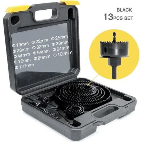 16PCS Hole Saw Cutting Set for metal kit DIY high quality Hole opener Mandrels Saws Core Drill Bits Woodworking Cutting Set