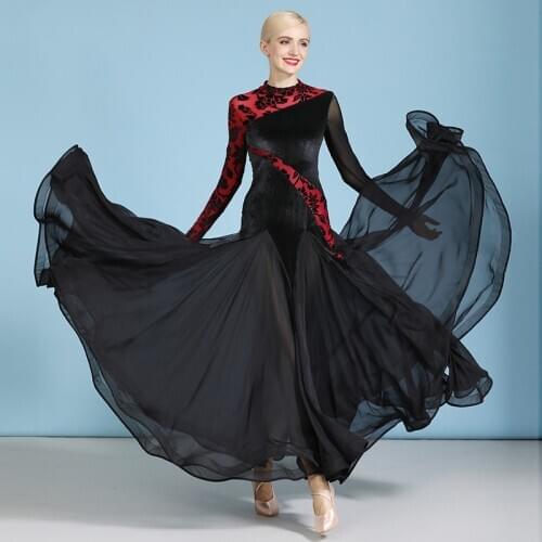 Adult modern dance dress ladies sexy ballroom dance costume dress ballroom dance dress waltz dress