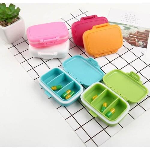 Table Organizer Medicine Container Mini Pill Case Medicine Storage Box Waterproof 1PC Portable Travel Accessories