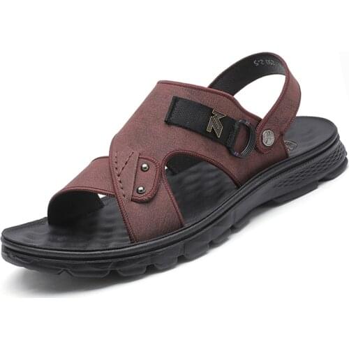 PUAMSS Men's Leather Sandals China
