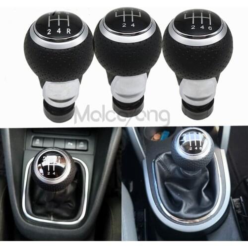 5 6 Speed Gear Shift Knob For Audi A4 B6 B7 B8 A6 S4 8K A5 8T Q5 8R S Line Ibiza 6J Seat Leon Mk1 Passat Golf 2007-2015
