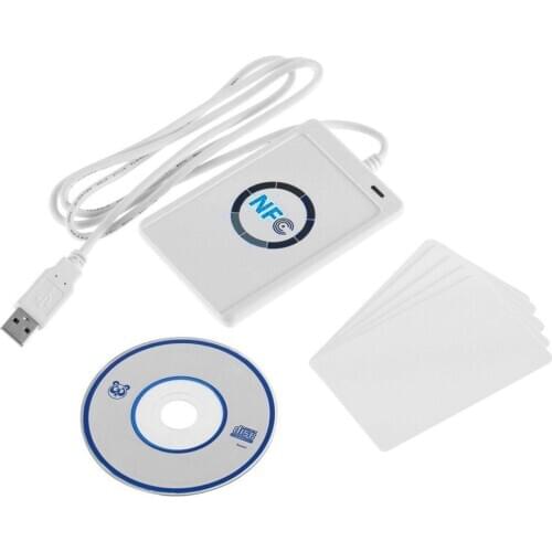 RFID Smart Card Reader Writer Copier Duplicator Acr122u NFC USB Full Speed 13.56 Mhz 0-50°C LESHP Regulated 5V DC Piece