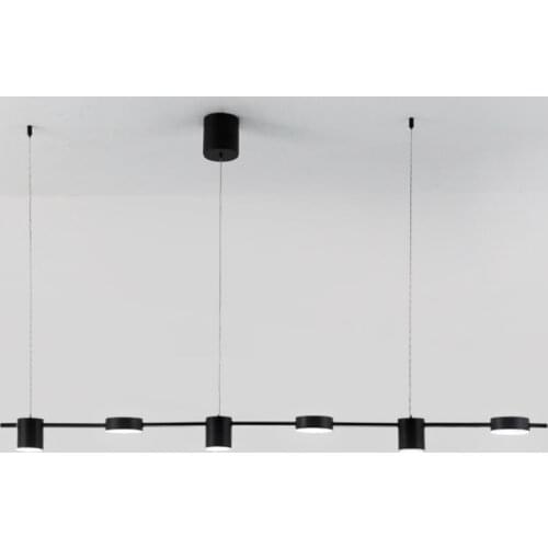 Nordic Modern Simple Creative Line Penfant Light Dining Room Kitchen Hanging Lamp Restaurant Electroplated Iron Art LED Decor